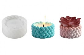 Molde silicona porta vela cuerdas